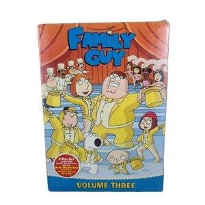 𝅺NEW SEALED Family Guy Volume Three 3 DVD Disc Set animation TV cartoon